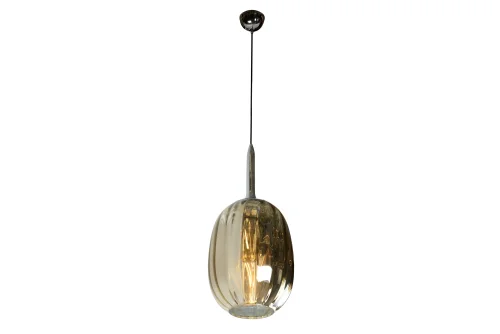 Светильник подвесной Drop A1541/200/F3 CR+GD iLamp золотой 1 лампа, основание хром в стиле современный выдувное фото 4
