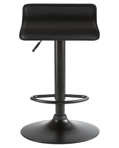 Стул барный 3013-BlackBase-LM TOMMY BLACK, цвет сиденья черный, цвето основания черный Dobrin, чёрный/экокожа, ножки/металл/чёрный, размеры - 620*830***385*405 фото 6