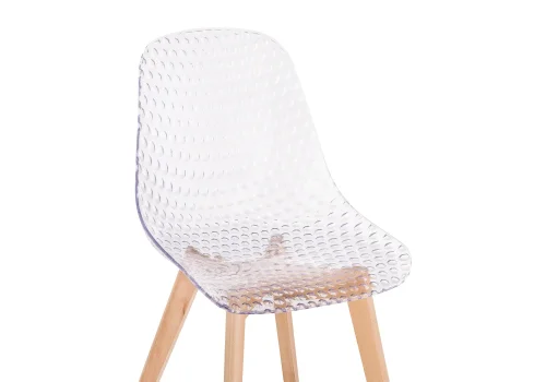 Пластиковый стул Vart clear / wood 15696 Woodville, /, ножки/массив бука дерево/натуральный, размеры - ****470*530 фото 5