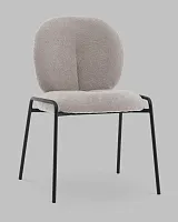 Стул Моллек букле светло-серый УТ000041521 Stool Group, серый/букле, ножки/сталь/чёрный, размеры - *****