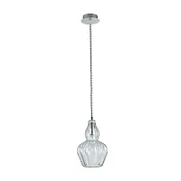 Светильник подвесной Eustoma MOD238-PL-01-TR Maytoni прозрачный 1 лампа, основание хром в стиле современный 