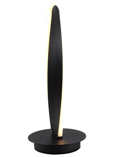Настольная лампа LED LAMPS 81342/1T Natali Kovaltseva белая на 1 лампу, основание чёрное металл в стиле хай-тек 