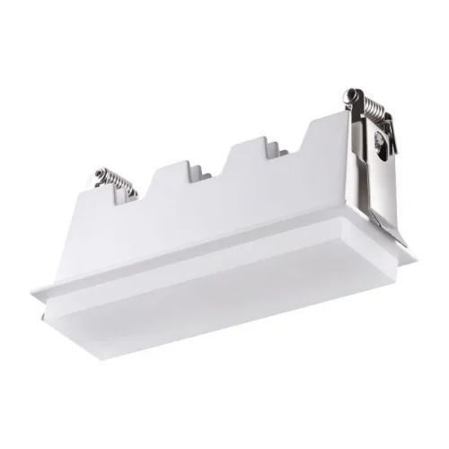 Светильник встраиваемый LED Hielo 358240 Novotech белый на 1 лампу, основание белое в стиле хай-тек современный 