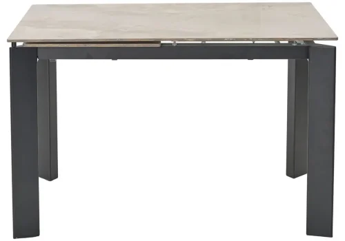 Керамический стол Corner 120 gloss amber jade solid ceramic / black 593875 Woodville столешница бежевая из керамика фото 3