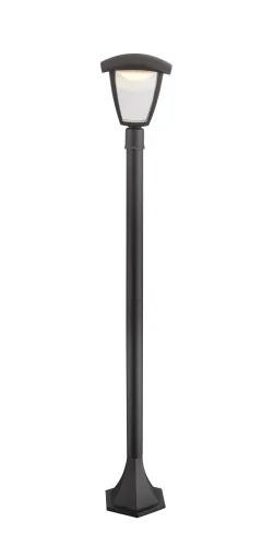 Парковый светильник LED DELIO 31828 Globo уличный IP44 чёрный на 1 лампу, плафон прозрачный в стиле современный LED