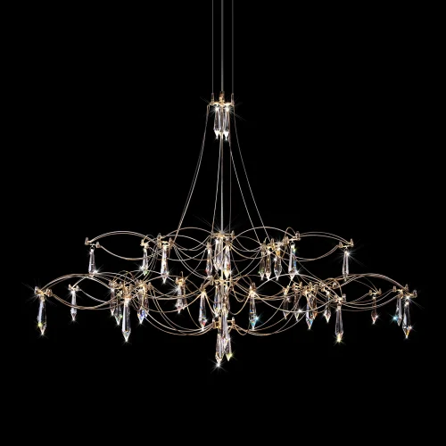 Люстра подвесная ЛЕД Мира / Mira 10590/1000 Silver Asfour LOFT IT прозрачная на 1 лампу, основание серебряное в стиле арт-деко капли фото 4 Люстра подвесная ЛЕД Мира / Mira 10590/1000 Silver Asfour LOFT IT прозрачная на 1 лампу, основание серебряное в стиле арт-деко капли фото 4