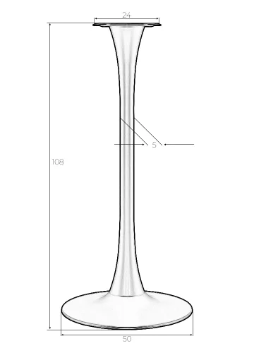 Подстолье барное 6655H-LMS JIM WHITE HIGH Dobrin столешница из фото 3 Подстолье барное 6655H-LMS JIM WHITE HIGH Dobrin столешница из фото 3