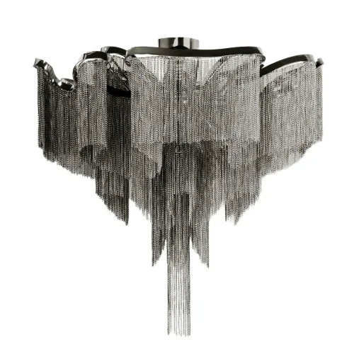 Люстра потолочная Стим / Stream 10208/800C Gunmetal LOFT IT серая никель на 8 ламп, основание серое никель в стиле арт-деко цепочки Люстра потолочная Стим / Stream 10208/800C Gunmetal LOFT IT серая никель на 8 ламп, основание серое никель в стиле арт-деко цепочки
