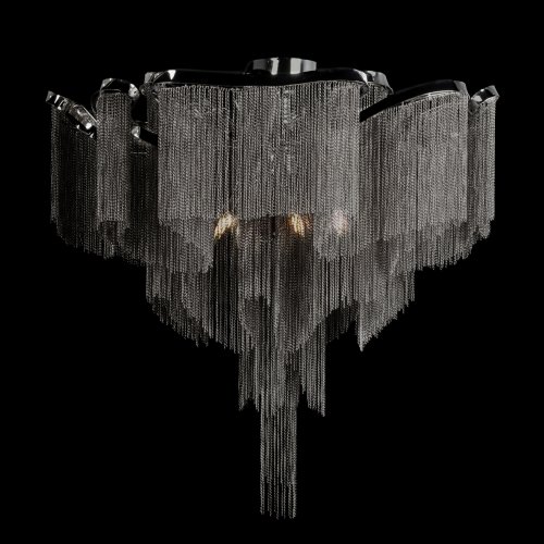 Люстра потолочная Стим / Stream 10208/800C Gunmetal LOFT IT серая никель на 8 ламп, основание серое никель в стиле арт-деко цепочки фото 2 Люстра потолочная Стим / Stream 10208/800C Gunmetal LOFT IT серая никель на 8 ламп, основание серое никель в стиле арт-деко цепочки фото 2