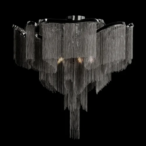 Люстра потолочная Стим / Stream 10208/800C Gunmetal LOFT IT серая никель на 8 ламп, основание серое никель в стиле арт-деко цепочки фото 2 Люстра потолочная Стим / Stream 10208/800C Gunmetal LOFT IT серая никель на 8 ламп, основание серое никель в стиле арт-деко цепочки фото 2