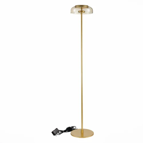 Торшер LED Lazio SL6002.205.01 ST-Luce  янтарный 1 лампа, основание золотое в стиле современный
 фото 2