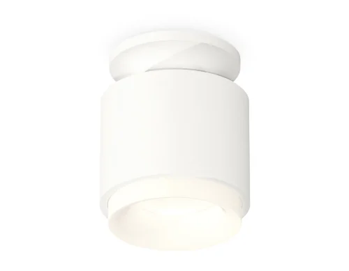 Светильник накладной Techno spot XS7510044 Ambrella light белый 1 лампа, основание белое в стиле современный хай-тек круглый