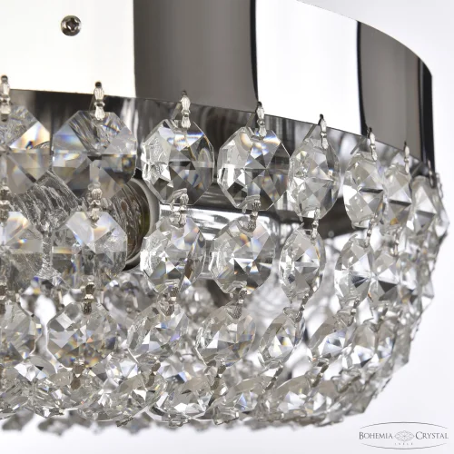 Люстра потолочная 19031/35NZ Ni Bohemia Ivele Crystal прозрачная на 4 лампы, основание никель в стиле классический r фото 3