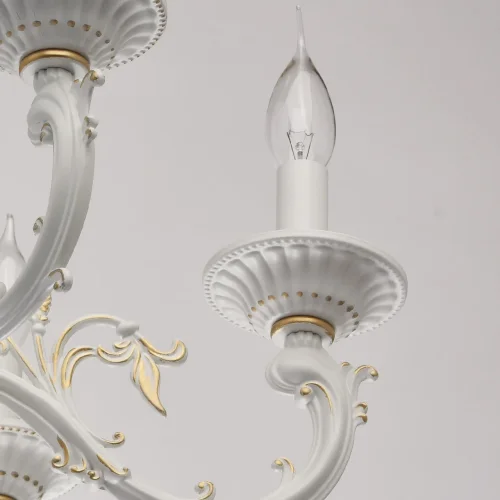 Люстра подвесная Аврора 371011206 MW-Light без плафона на 6 ламп, основание белое в стиле классический фото 3