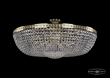 Люстра потолочная хрустальная 19281/100IV G Bohemia Ivele Crystal прозрачная на 20 ламп, основание золотое в стиле классический sp