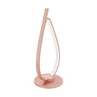 Настольная лампа LED Palozza 97364 Eglo розовая 1 лампа, основание розовое металл в стиле хай-тек современный 