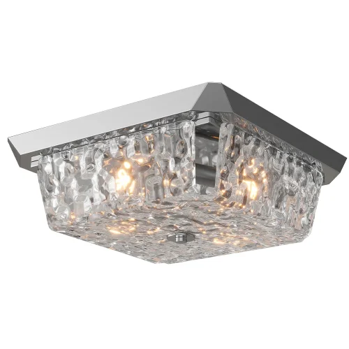 Светильник потолочный DAMIAN PL4 NICKEL Crystal Lux прозрачный 4 лампы, основание никель в стиле современный  фото 2
