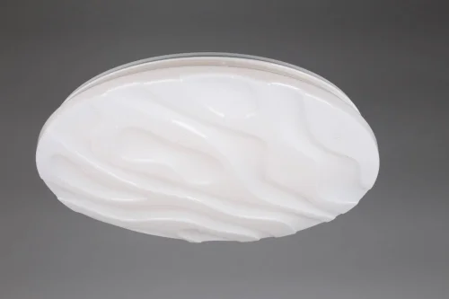 Люстра с пультом LED Canaglia OML-47607-60 Omnilux белая на 1 лампа, основание белое в стиле хай-тек с пультом фото 2