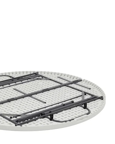 Стол складной круглый 150/74 УТ000002200 Stool Group столешница белая из пластик фото 6