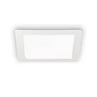 Светильник точечный LED GROOVE FI 10W SQUARE 3000K Ideal Lux белый на 1 лампу, основание белое в стиле современный 