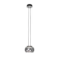 Светильник подвесной LED Trendig 4376-1P Favourite серый чёрный на 1 лампу, основание чёрное в стиле современный 