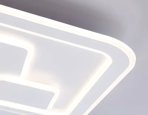Светильник потолочный LED с пультом FA7712 Ambrella light белый 1 лампа, основание белое в стиле современный хай-тек с пультом фото 3
