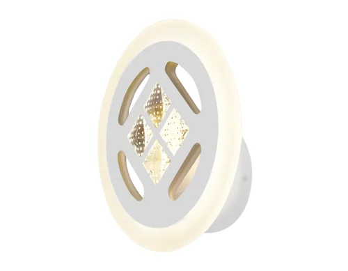 Бра LED FA2955 Ambrella light белый на 1 лампа, основание белое в стиле классический современный квадраты
