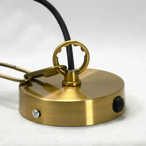 Светильник подвесной Anchorage GRLSP-9556 Lussole прозрачный 3 лампы, основание бронзовое в стиле современный  фото 4