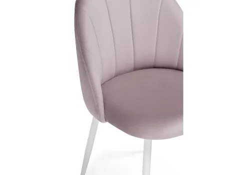 Обеденная группа Камау мрамор белый / белый / розовый 599444 Woodville на 1 , основание в стиле современный фото 10