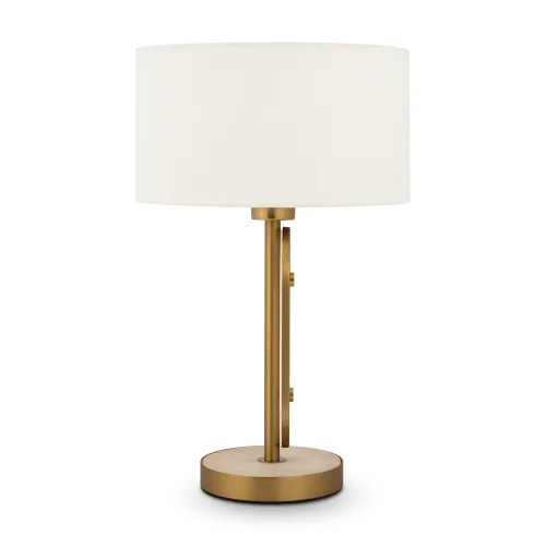 Настольная лампа Marmo MOD099TL-01G Maytoni белая 1 лампа, основание золотое камень металл в стиле арт-деко  фото 4