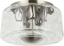 Светильник потолочный Perfecto Light 2193/11/05C Stilfort прозрачный на 5 ламп, основание никель в стиле современный 