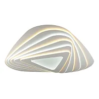 Люстра потолочная LED с пультом Potenza OML-06607-160 Omnilux белая на 1 лампа, основание белое в стиле хай-тек с пультом