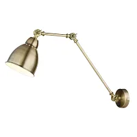 Бра с выключателем Braccio A2055AP-1AB Arte Lamp античный бронза 1 лампа, основание античное бронза в стиле современный 