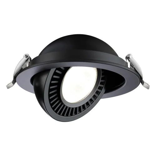 Светильник точечный LED Gesso 358818 Novotech чёрный 1 лампа, основание чёрное в стиле современный  фото 4