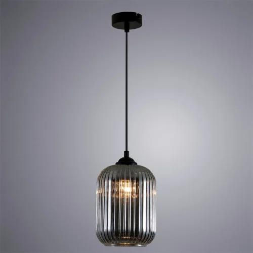 Светильник подвесной Arwen A1902SP-1BK Arte Lamp чёрный серый 1 лампа, основание чёрное в стиле современный выдувное фото 2