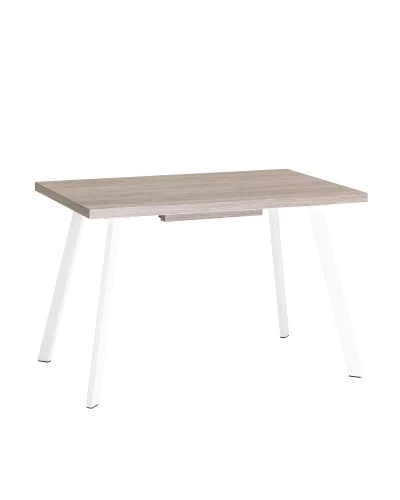 Стол PLAIN, 116-158*74, дуб Ан/белый УТ000034571 Stool Group столешница светлая дерево из лдсп