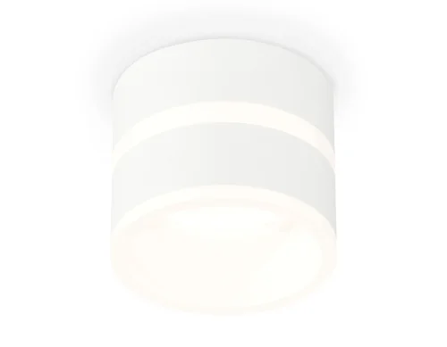Светильник накладной XS8101019 Ambrella light белый 1 лампа, основание белое в стиле хай-тек круглый