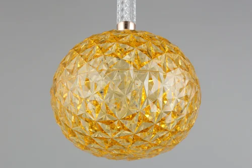 Светильник подвесной LED Dorote APL.036.26.11 Aployt жёлтый 1 лампа, основание золотое в стиле современный  фото 4