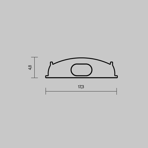 Комплект заглушек (для профиля 18×06) 2 шт., ALM-1806-EC 642075 Maytoni цвет LED K, световой поток Lm фото 3