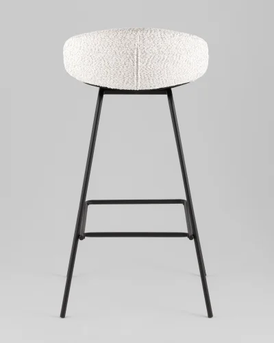 Стул барный Nita, букле светло-серый УТ000040265 Stool Group, серый/букле, ножки/металл/чёрный, размеры - ***** фото 5