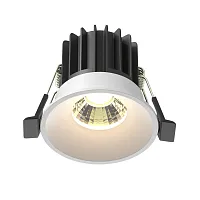 Светильник точечный LED Round DL058-7W3K-W Maytoni белый на 1 лампу, основание белое в стиле современный 