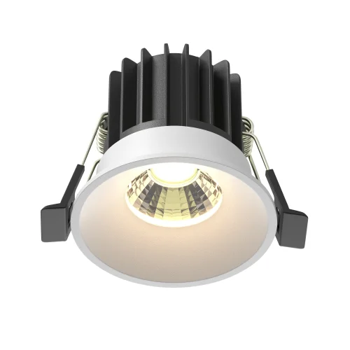Светильник точечный LED Round DL058-7W3K-W Maytoni белый на 1 лампу, основание белое в стиле современный 