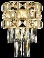 Бра Sabrina WE133.03.301 Wertmark прозрачный 3 лампы, основание золотое в стиле классика модерн 
