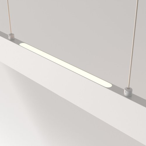 Светильник подвесной LED Step P010PL-L30W Maytoni белый 1 лампа, основание белое в стиле хай-тек линейный фото 6