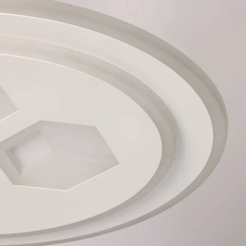 Люстра потолочная LED с пультом Норден 660013401 DeMarkt белая на 1 лампа, основание белое в стиле хай-тек с пультом фото 8