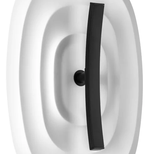 Бра LED Erica 609646 Lightstar чёрный белый на 1 лампу, основание чёрное в стиле арт-деко современный отражённый свет фото 4