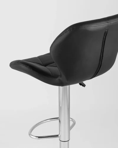Стул барный Бон, черный NP УТ000039150 Stool Group, /экокожа, ножки/металл/, размеры - ***** фото 3