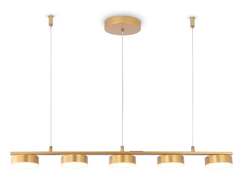 Светильник подвесной LED FL51735 Ambrella light золотой 1 лампа, основание золотое в стиле хай-тек современный 