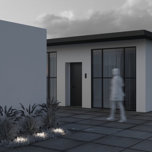 Ландшафтный светильник LED Cane O504FL-L1B3K Maytoni уличный IP65 чёрный на 1 лампу, плафон чёрный в стиле современный хай-тек LED фото 7