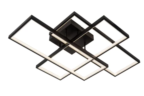 Светильник потолочный LED Lokero 78101/60/30 Lucide чёрный на 1 лампу, основание чёрное в стиле современный 
